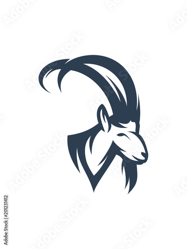 goat logo template vector illustration