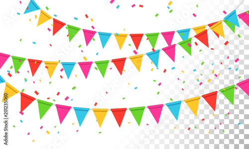 Vector Illustration Banderol Party Celebration Background