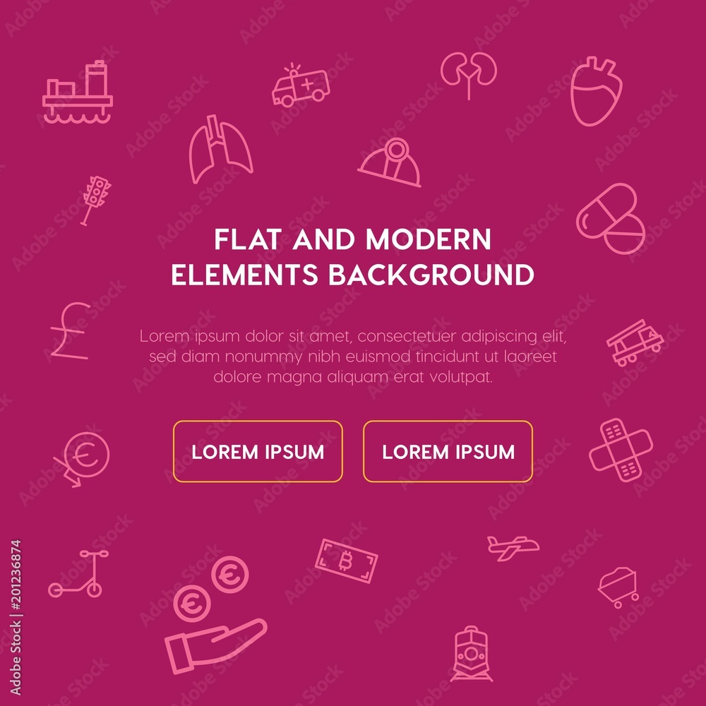 transports, industry, health, money outline vector icons and elements background concept on violet background...Multipurpose use on websites, presentations, brochures and more transports, industry, health, money outline vector icons and elements background concept on violet background...Multipurpose use on websites, presentations, brochures and more