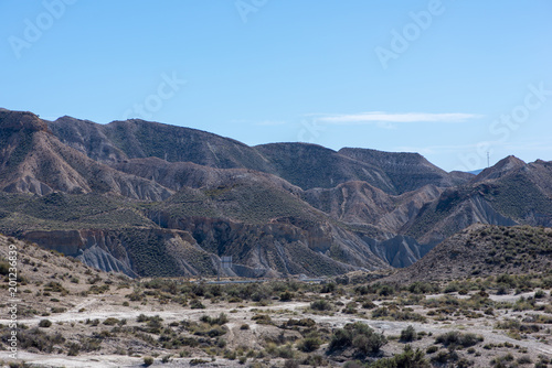 The desert of the Tabernas in Almeria