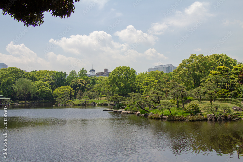Kiyosumi garden in Koto ward Tokyo, Japan