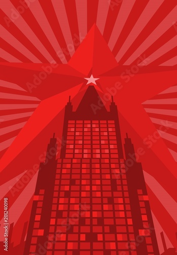 propaganda poster with modern design