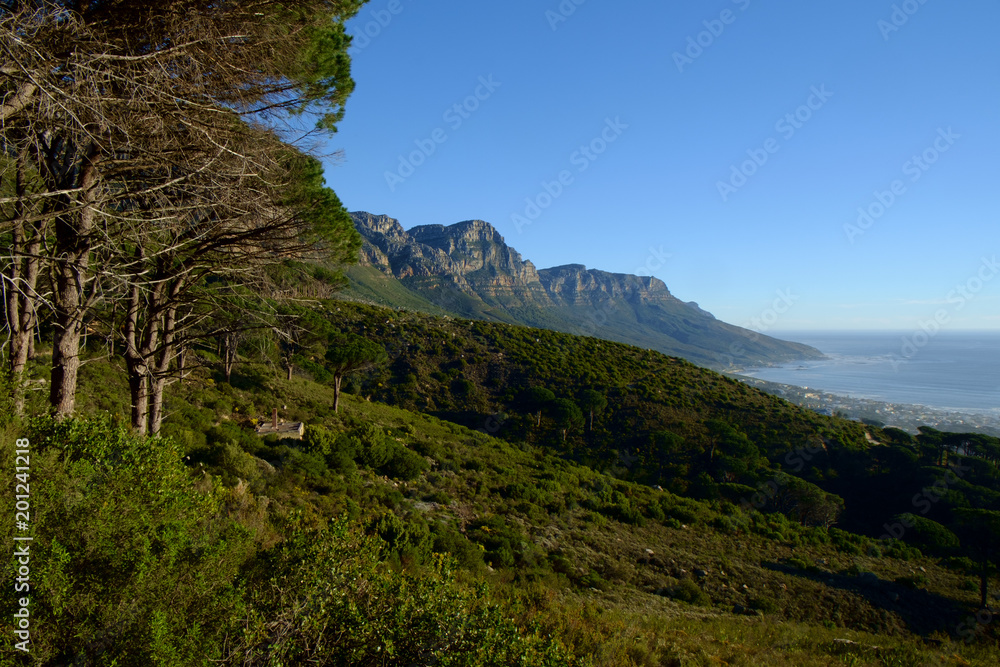 Cape Town mountain range.