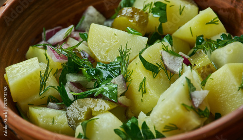 Tableau sur toile Bavarian Kartoffel Salat