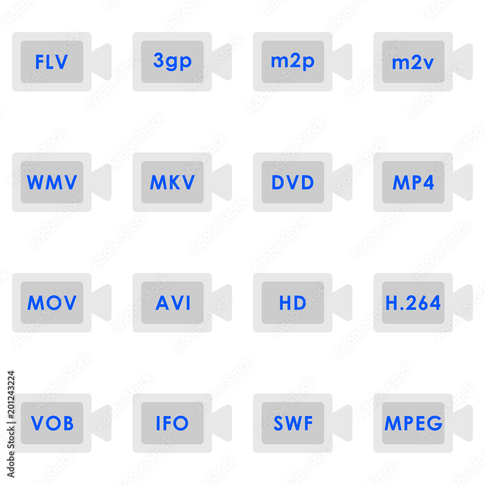 Video formats icon Video formats icon