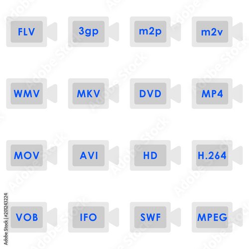 Video formats icon