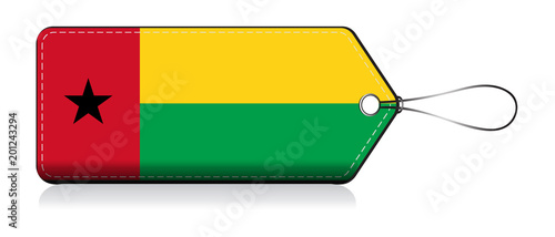 Guinea-Bissau flag label, Label of prouct made in Guinea-Bissau
