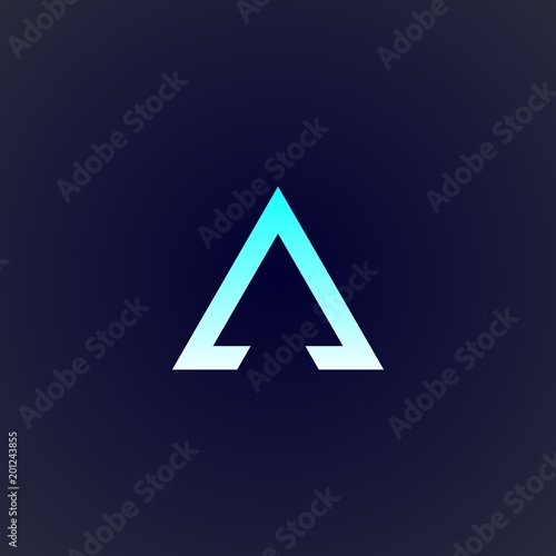 triangle logo design for company, element, and concept
