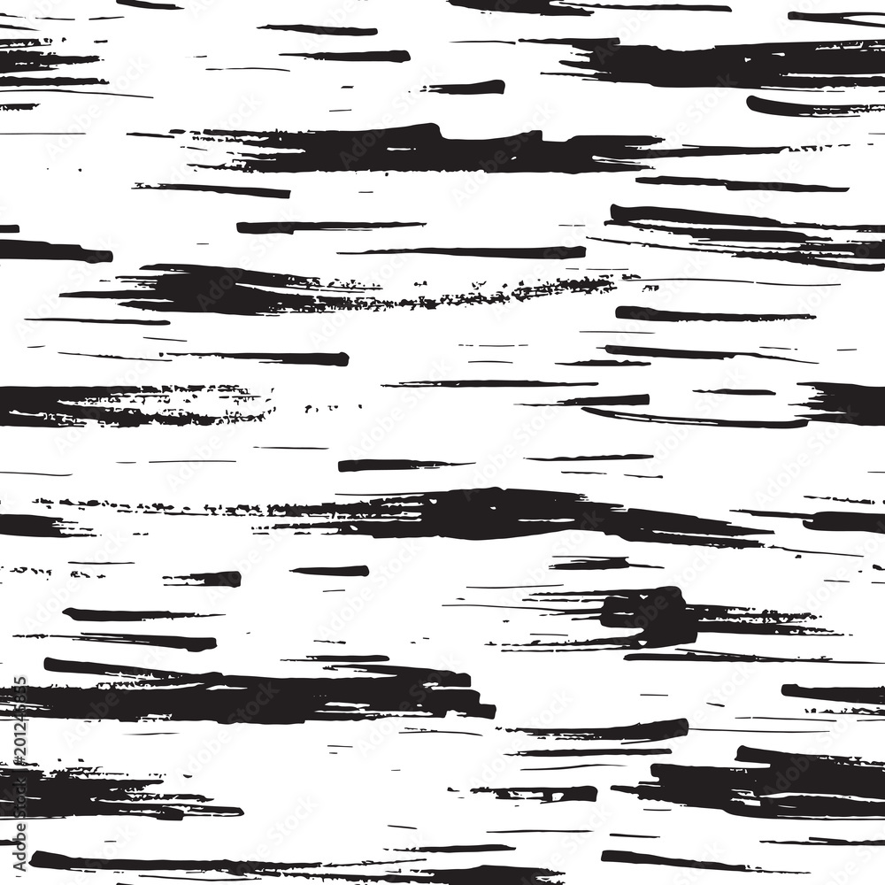 Birch Tree Bark Texture, Seamless Pattern. Black brush strokes. Abstract Textile design or Backdrop. Birch Tree Bark Texture, Seamless Pattern. Black brush strokes. Abstract Textile design or Backdrop.