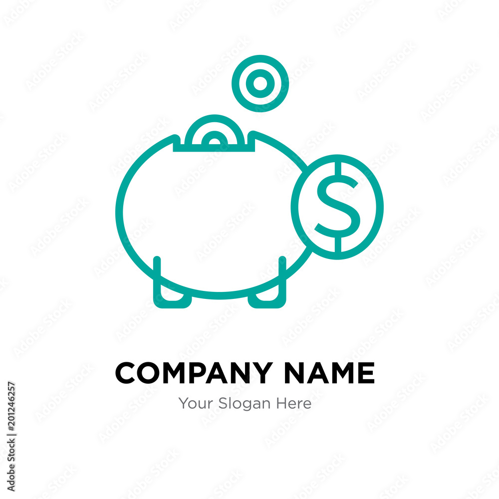 money box company logo design template money box company logo design template