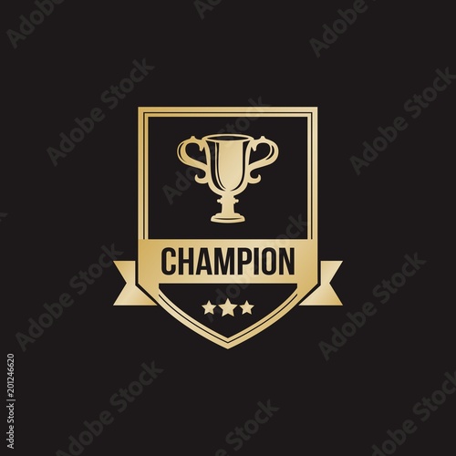 champion, trophy for winner and quality