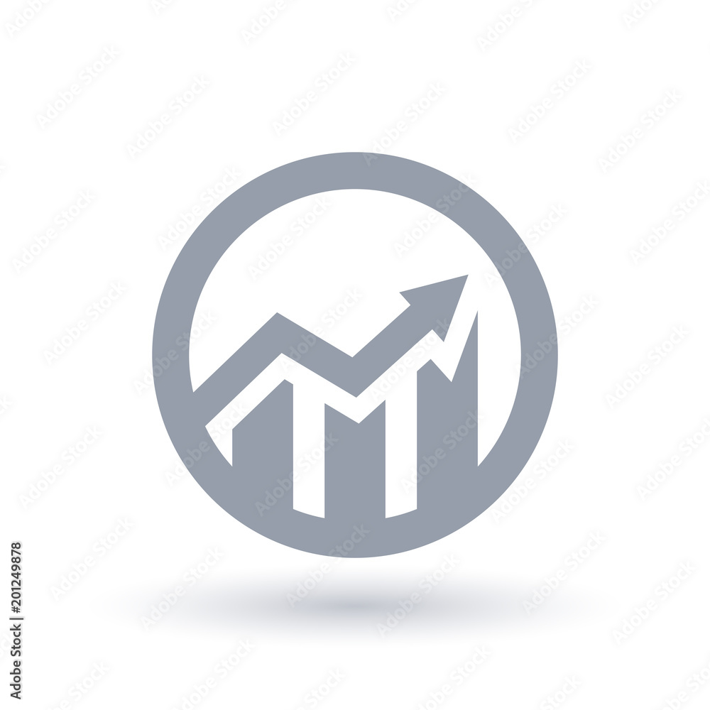Arrow success icon - Business growth symbol Arrow success icon - Business growth symbol