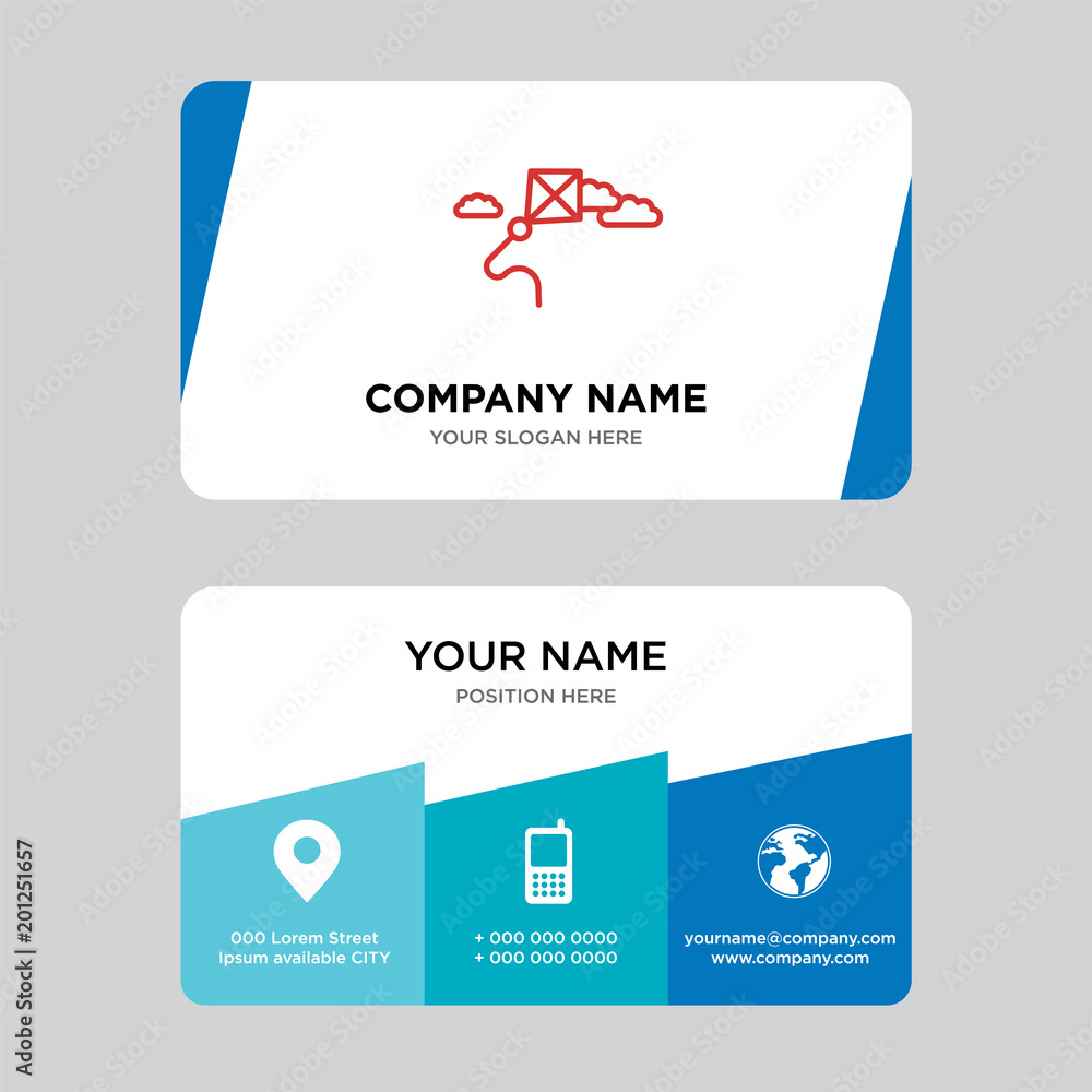 Kite business card design template Kite business card design template