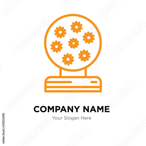 Magic ball company logo design template