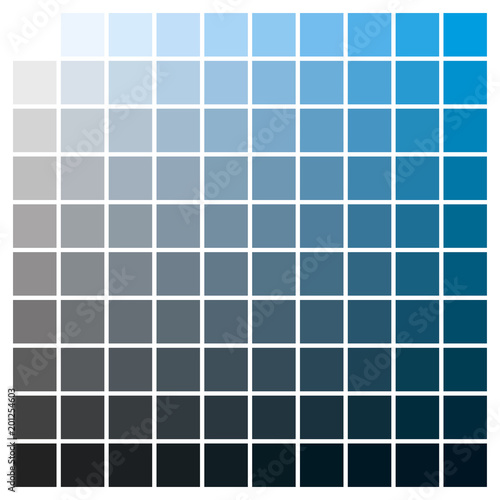 Color chart cyan black print production color guide ink catalog