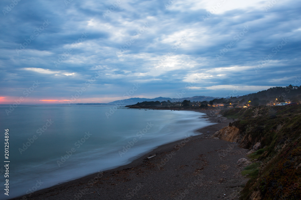 California Beach Sunset Long Exposure 02