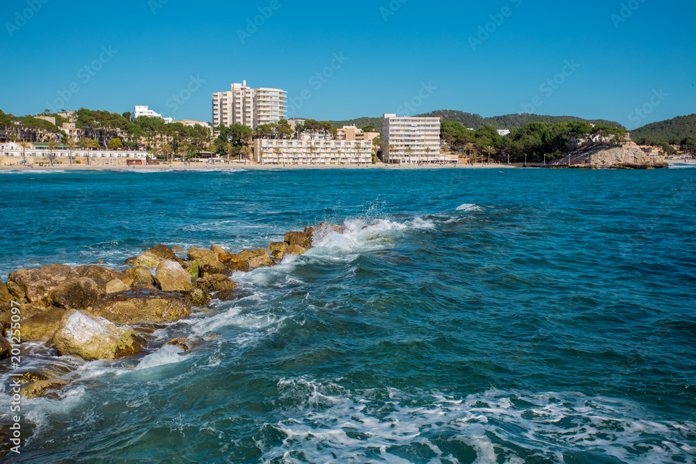 landscape in the middle of the sea. Spain landscape in the middle of the sea. Spain