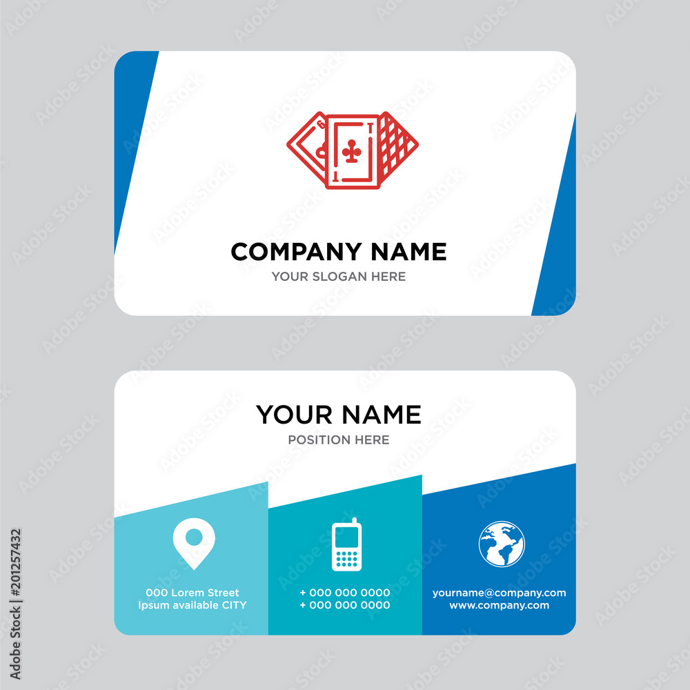 Casino business card design template Casino business card design template