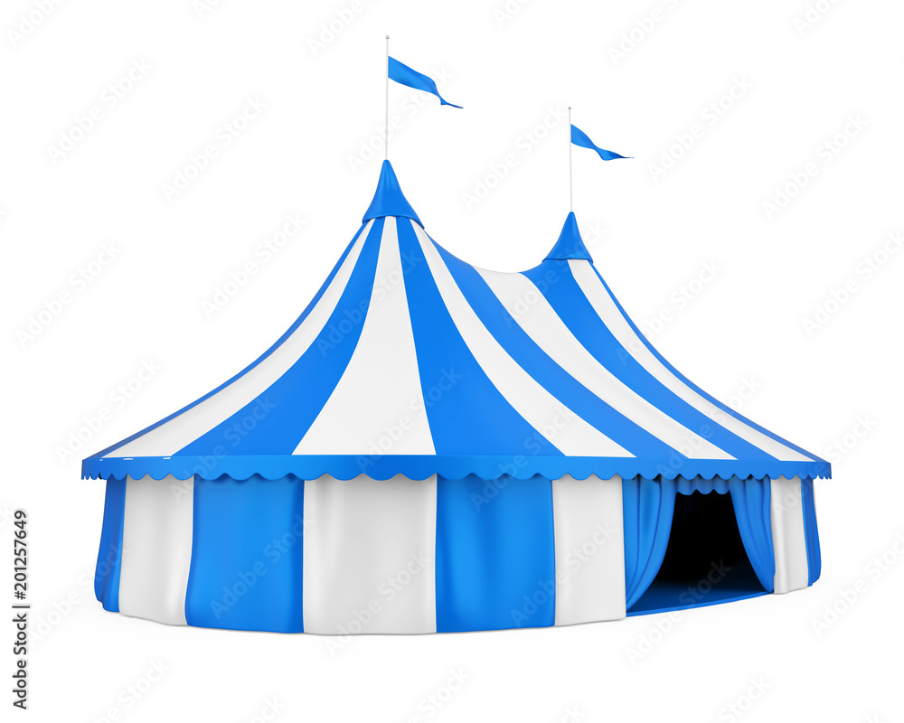 Fototapeta premium Circus Tent Isolated