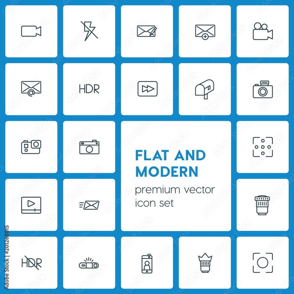 Modern Simple Set of video, photos, email Vector outline Icons. ..Contains such Icons as concept, illustration, tourism, photography, hdr and more on dark background. Fully Editable. Pixel Perfect Modern Simple Set of video, photos, email Vector outline Icons. ..Contains such Icons as concept, illustration, tourism, photography, hdr and more on dark background. Fully Editable. Pixel Perfect