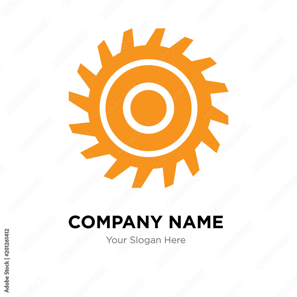 Fototapeta premium saw blade company logo design template