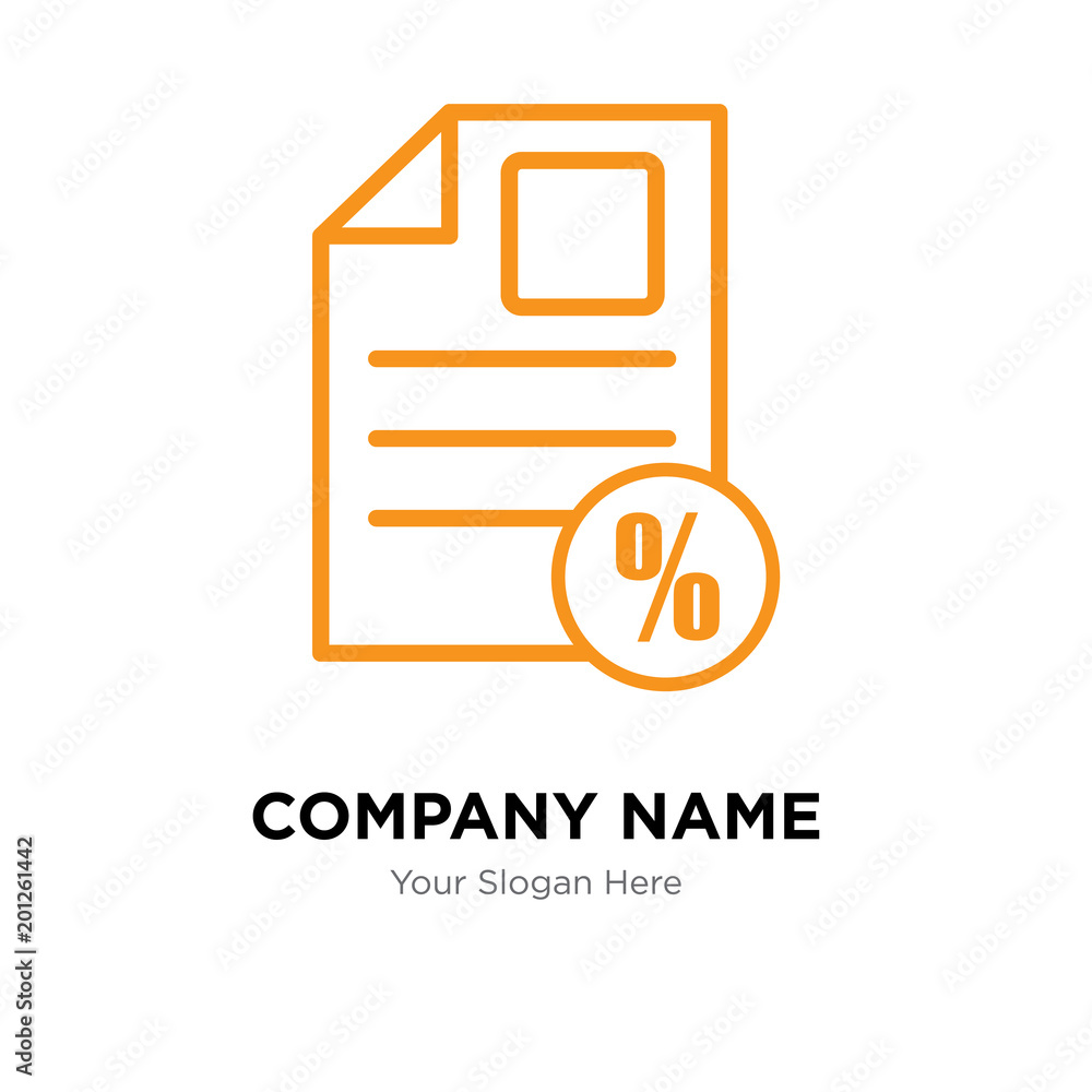document percent company logo design template document percent company logo design template