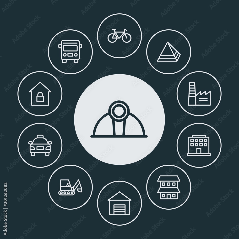 transports, industry, buildings Infographic Circle outline Icons Set. Contains such Icons as landscape, business, industry, dig, modern, work, ride and more. ..Fully Editable. Pixel Perfect.. transports, industry, buildings Infographic Circle outline Icons Set. Contains such Icons as landscape, business, industry, dig, modern, work, ride and more. ..Fully Editable. Pixel Perfect..