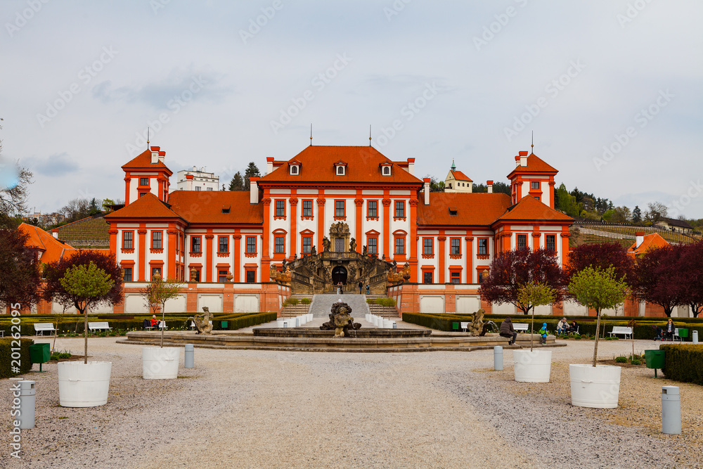 PRAGUE, CZECH REPUBLIC - APRIL, 30, 2017: Troja Palace, hosts the 19th century Czech art collections of the City Gallery