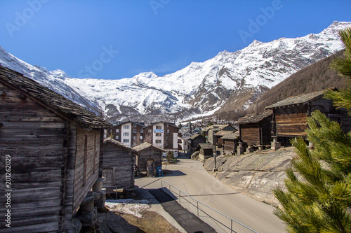 Hotels of Ski resort Saas-Fee in Switzerland photo