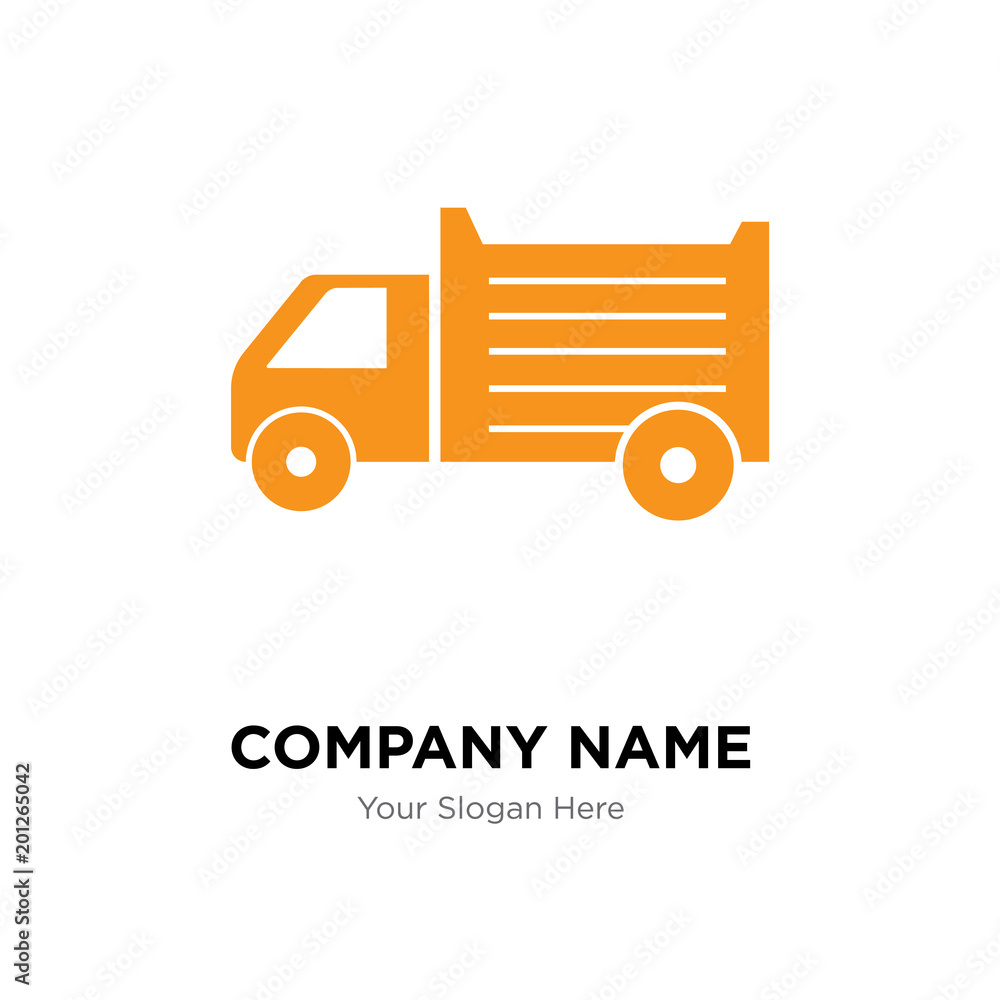 lorry company logo design template