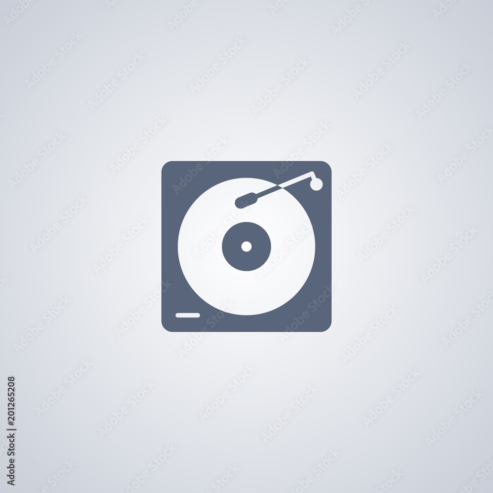 Dj hardware instrument icon, PLAYER OF VINYL PLATES icon Dj hardware instrument icon, PLAYER OF VINYL PLATES icon
