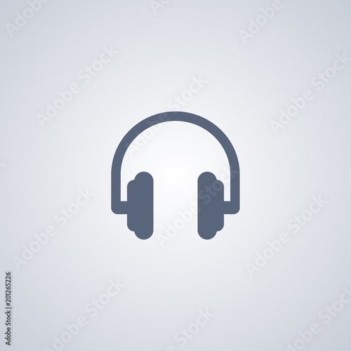 Earphone icon, headphones icon