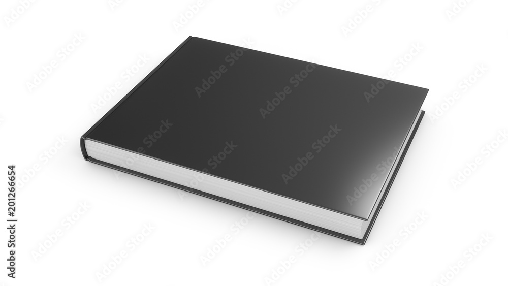 3D rendering black book on white background 3D rendering black book on white background