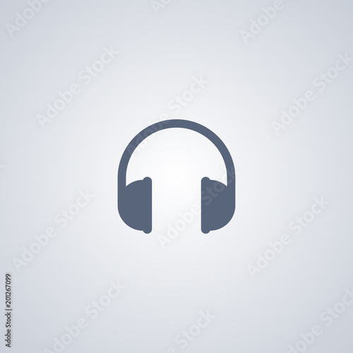 Earphone icon, headphones icon