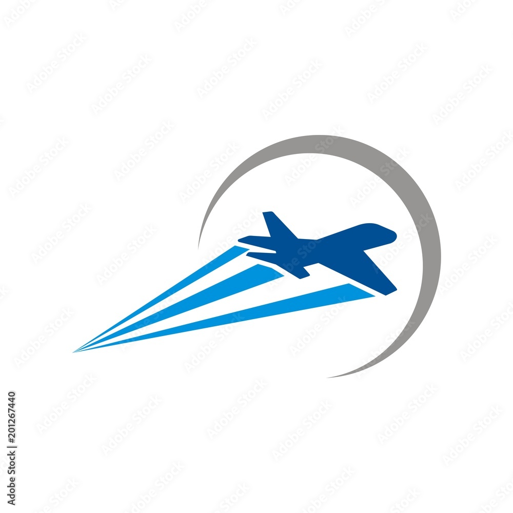 Plane logo icon design template vector illustration