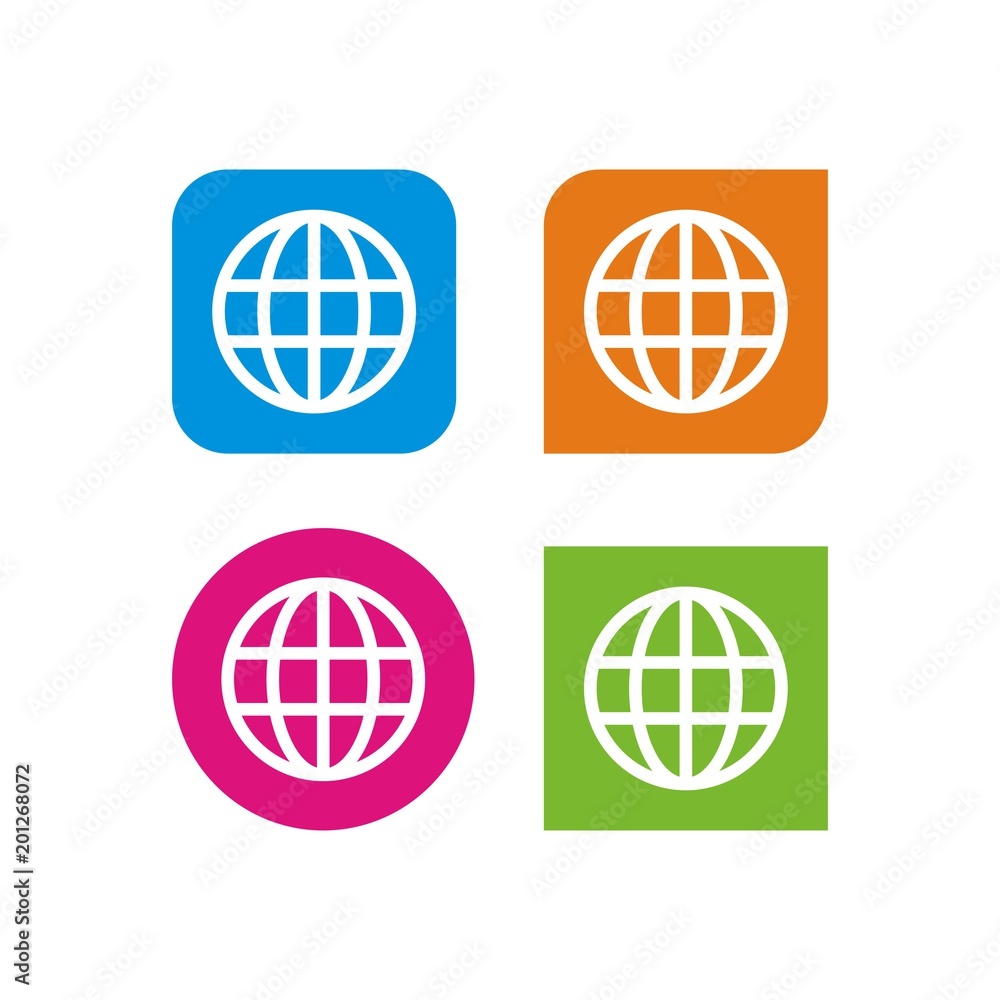Abstract globe logo design template vector illustration Abstract globe logo design template vector illustration