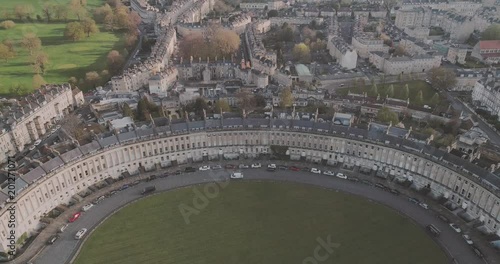 Royal Crescent Drone Footage, Bath UK_04