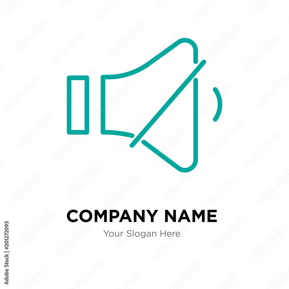 Volume control company logo design template