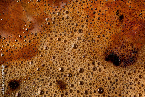Coffee foam texture and background