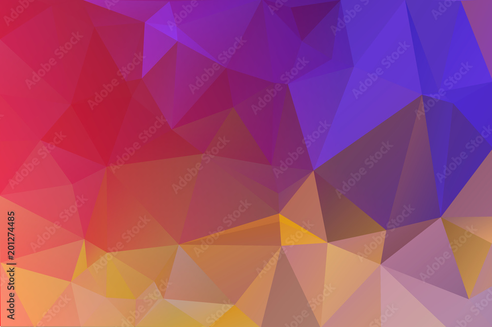 Abstract Red, Blue polygon, low polygon background. Transfusion of color. All the colors of the rainbow. Multicolor. Watercolor effect. Geometric Pattern Abstract Red, Blue polygon, low polygon background. Transfusion of color. All the colors of the rainbow. Multicolor. Watercolor effect. Geometric Pattern