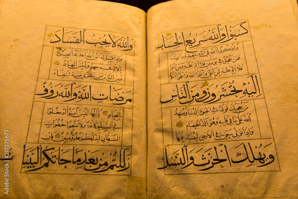 verses of the old Qur'an