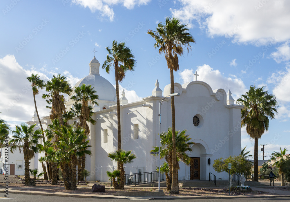 Immaculate Conception Catholic Church at Ajo, AZ, USA