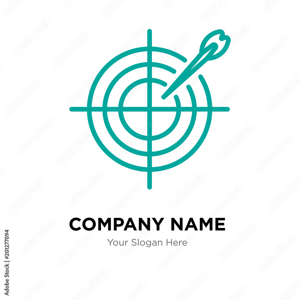 Darts company logo design template Darts company logo design template