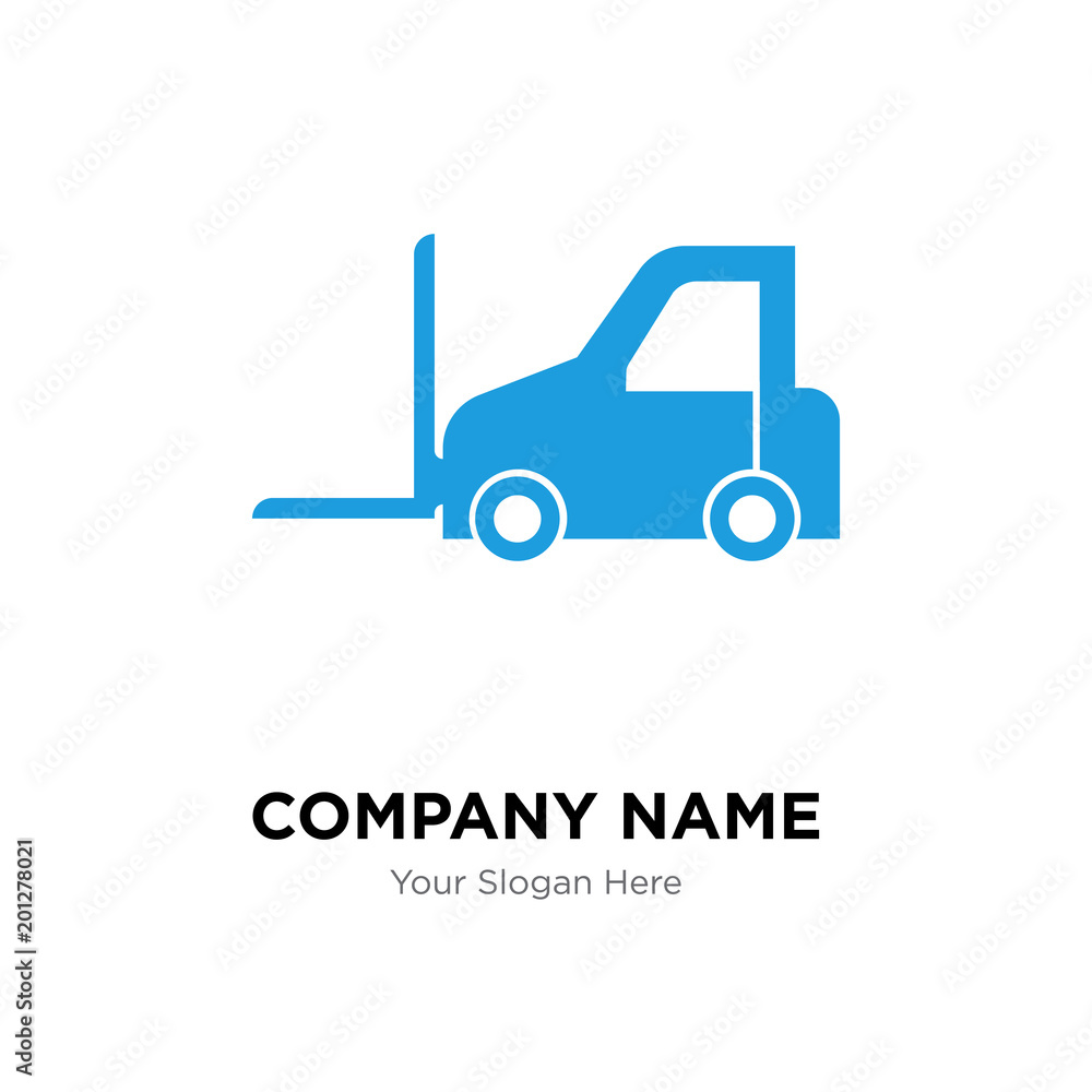 Logistics transport company logo design template