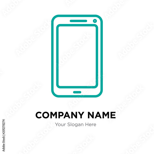 Smartphone company logo design template