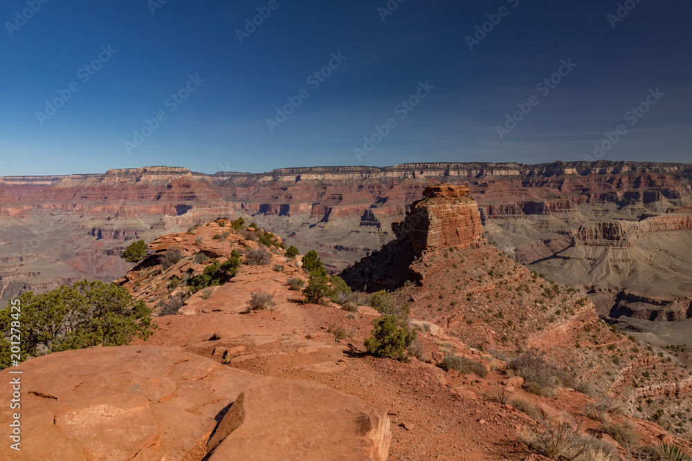 Cedar Ridge on South Kaibab hiking trail in Grand Canyon National Park, Arizona