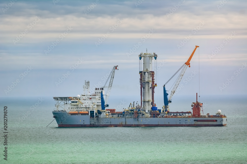 Drill Ship in Black Sea