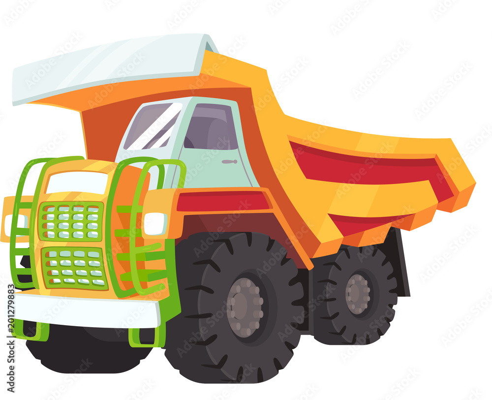 An illustration of a big yellow transporter An illustration of a big yellow transporter