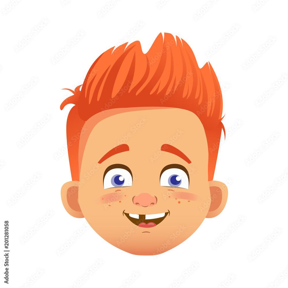 redhead boy character redhead boy character