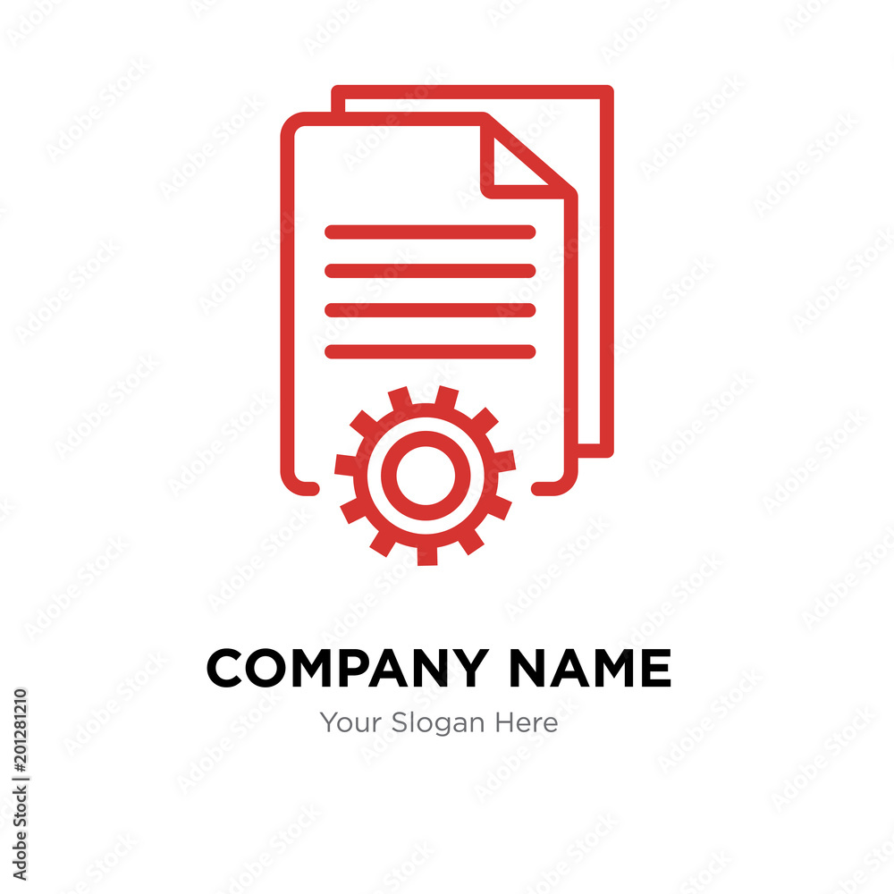 Page setting company logo design template Page setting company logo design template